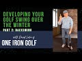 Developing Your Golf Swing to Improve Over the Winter, Part 2: Backswing - with One Iron Golf