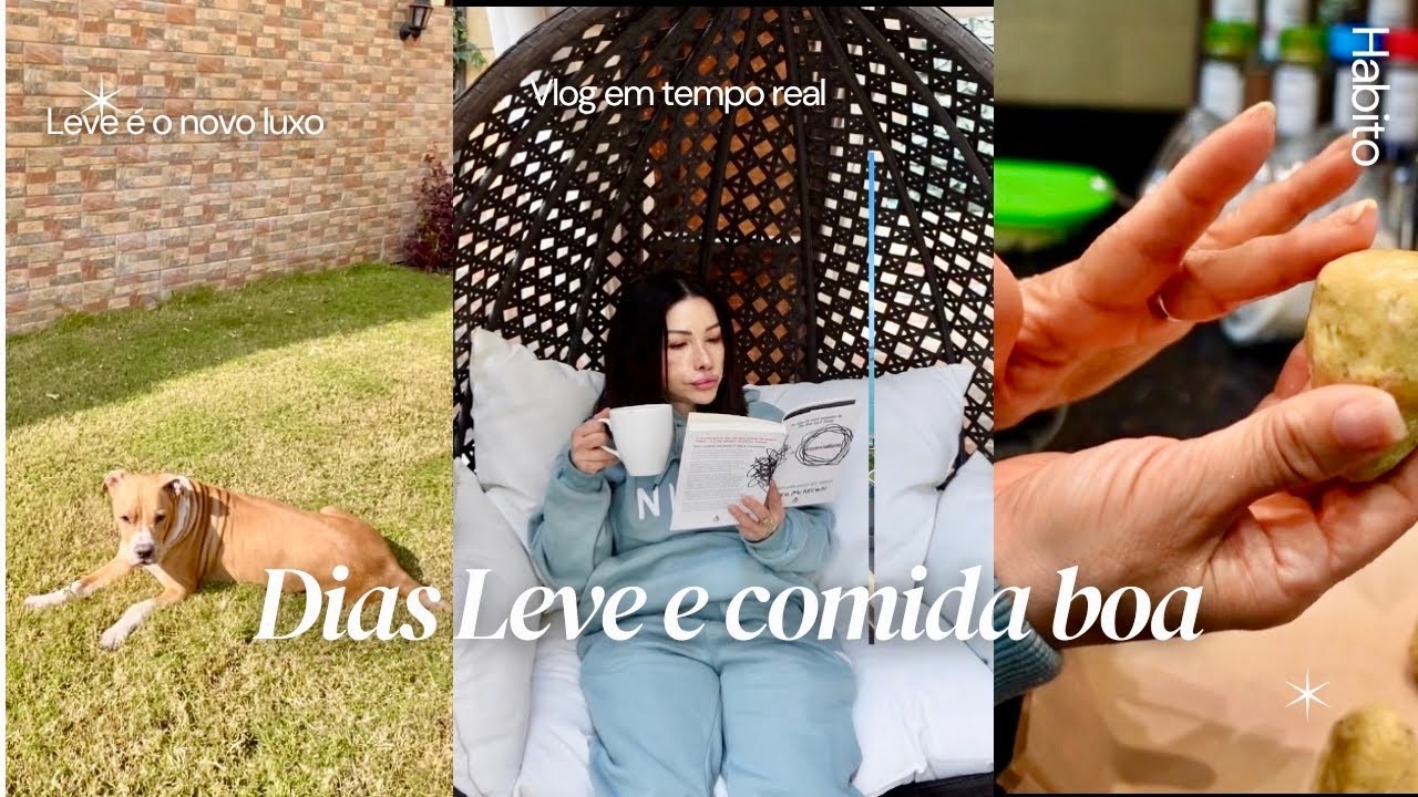 Um dia leve em casa ☀️ | fiz coxinha fit com 3 ingredientes, cuidei dos bichinhos e aproveitei o sol