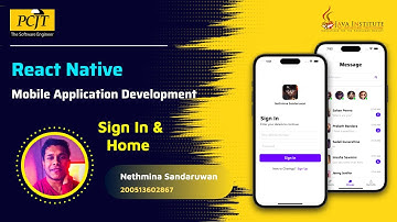 React Native Chat Application | Sign In Process & Home page | Java Institute