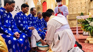 Thánh Lễ Tiệc Ly.Kỷ Niệm Chúa Giê-Su Lập Bí Tích Thánh Thể,Và nghi Thức Rửa Chân Giáo Xứ An Cư