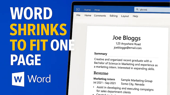Automatically Fit Your Word Document in One Page (Microsoft Word Tutorial 2025)