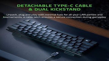 Razer Huntsman Mini 60% Gaming Keyboard: Linear Optical Switches - Rapid Trigger Mode.