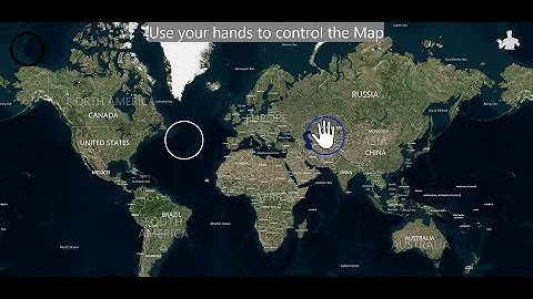 Natural Bing Maps Navigation using Kinect for Windows and Multitouch Display