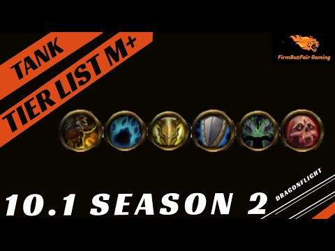 WoW - 10.1 Tank tier List for Season 2 Dragonflight Mythic Plus - YouTube