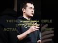CZ: The Hardest Principle to Follow is Actually "Saving Time"