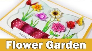 Flower garden | Penny Black Day 4