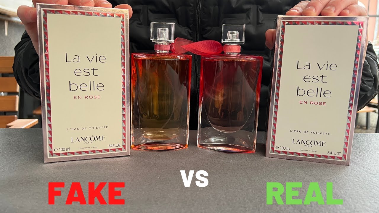 Tegenstrijdigheid binnen Experiment Fake vs Real Lancôme La Vie Est Belle En Rose Perfume - YouTube
