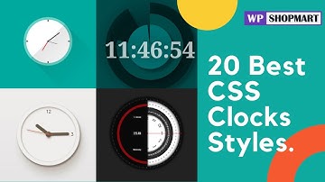 20 Best Free HTML CSS Clocks Styles | Pure CSS Clocks Examples | Wpshopmart