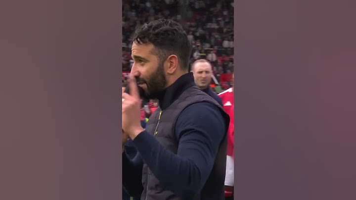 Ruben Amorim addresses Old Trafford fans on the last match of the season