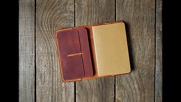 Making a Field Notes sized leather cover (FREE PATTERN)