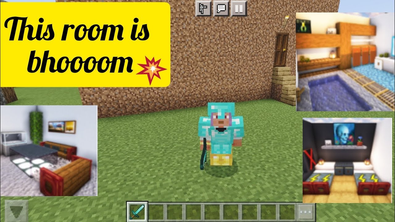 How to make bullet proof room in minecraft🤔 making strongest room in