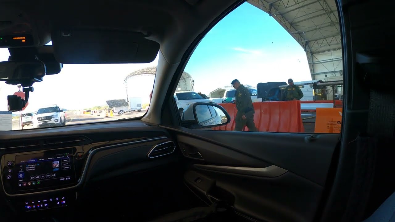 Let him go, let him go! U.S. Border Patrol Immigration Checkpoint Inspection, Gila Bend, Arizona NGH