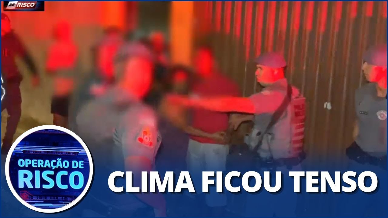 Familiares de suspeito partem para cima da PM e da equipe do Operação de Risco