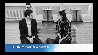 Katherine McPhee & David Hunter perform It Only Takes a Taste in Waitress rehearsals