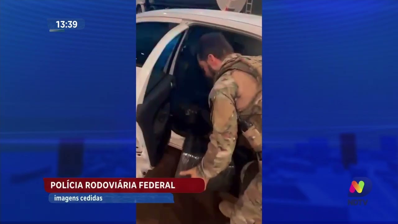 Operação da PRF resulta em grande apreensão de maconha na BR-282