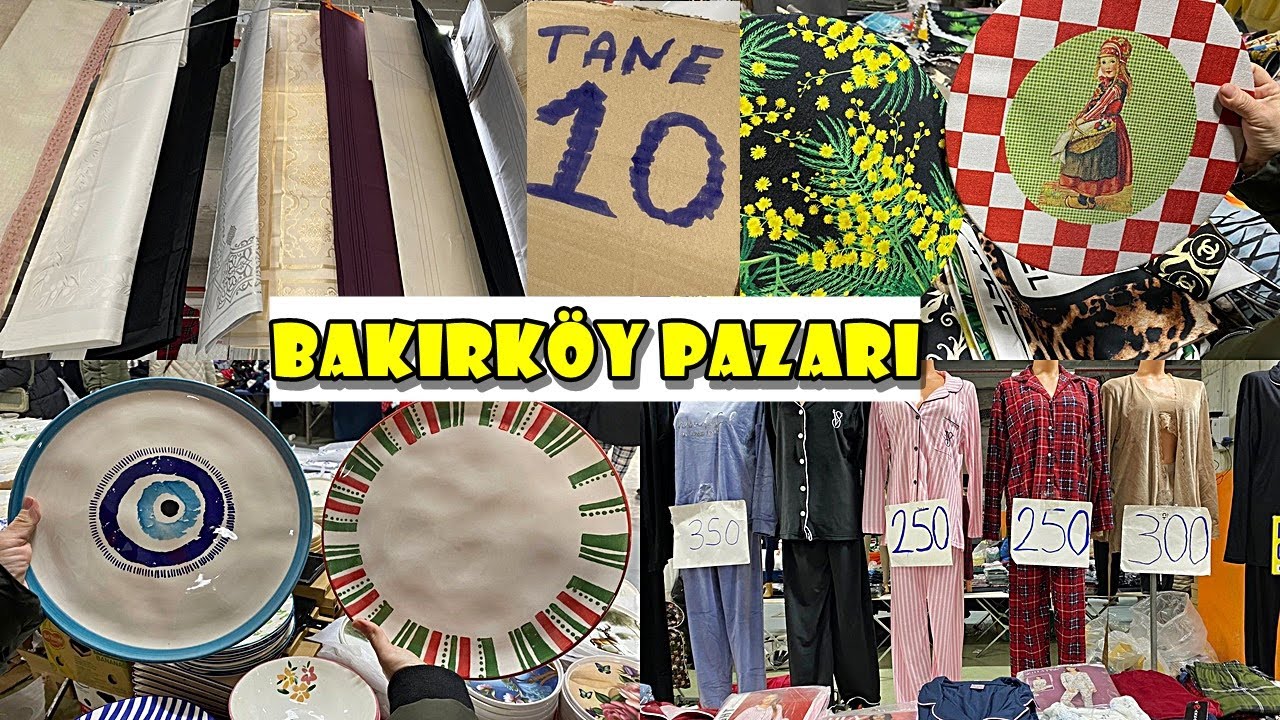 BAKIRKÖY PAZARI❗️/NE ALIRSAN 10 TL❗️/ BURDAN DAHA UCUZU YOK ❗️❗️/ŞOK OLACAKSINIZ /ÇEYİZ ALIŞVERİŞİ