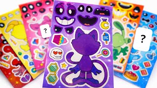 🍭Sticker ASMR🍭POPPY PLAYTIME 🎭 Create Funny Faces Activity with Huggy Wuggy, Kissy Missy & Friends! screenshot 4