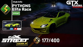 CarX Street Mobile | Pythons Club Elite Race | 177/400 Gold For LMH Car | Low-End Device screenshot 2