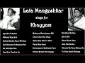 Lata Mangeshkar sings for Khayyam || Hindi Songs || 60s 70s 80s Mp3 Song