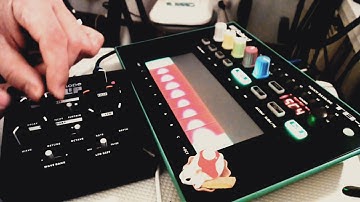 Meeblip Anode Synthesizer and Roland TB-3