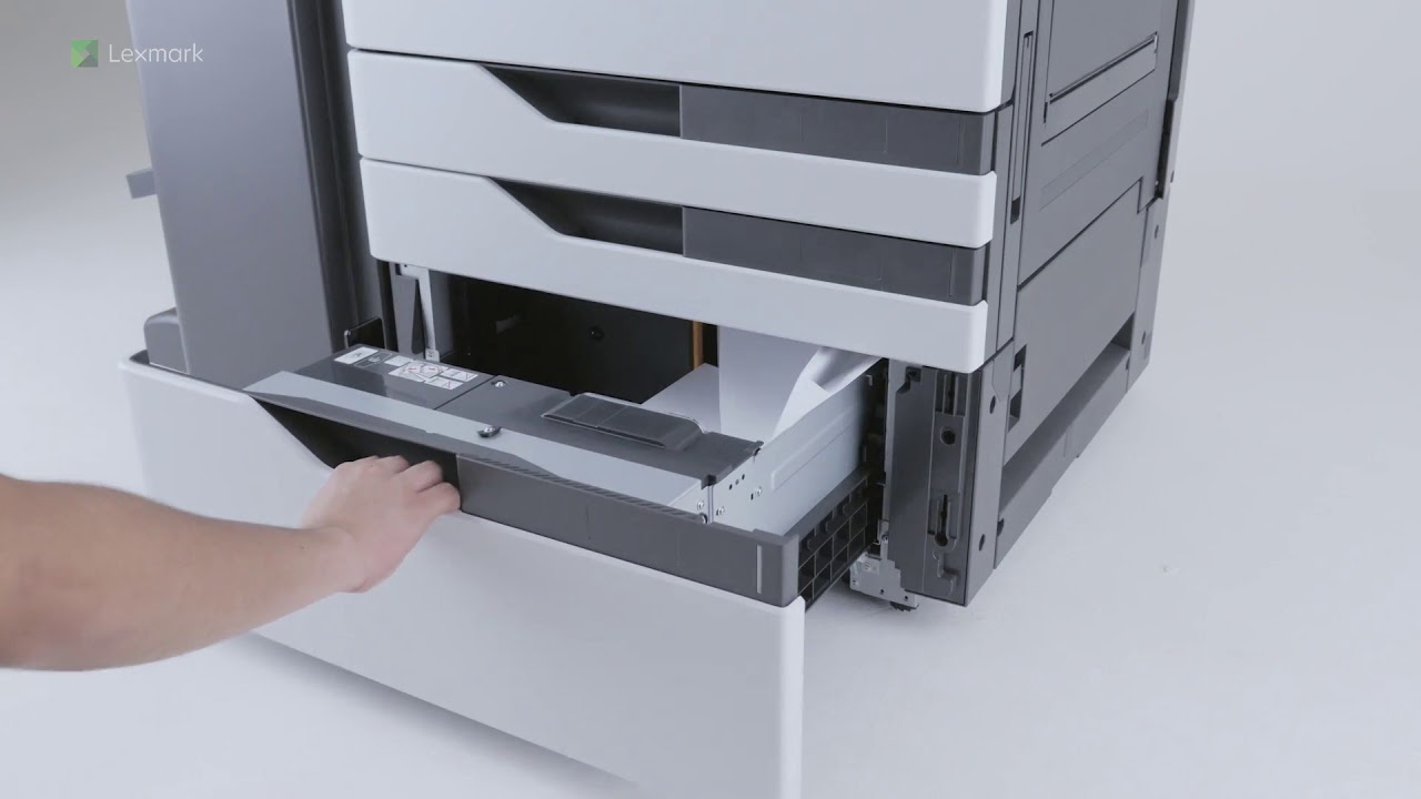 Lexmark 9255 Paper Jam in door D YouTube