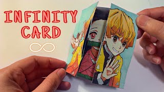 Infinity Card Tutorial Endless Loop Demon Slayer Kimetsu No Yaiba Fan Art By Roa Ross