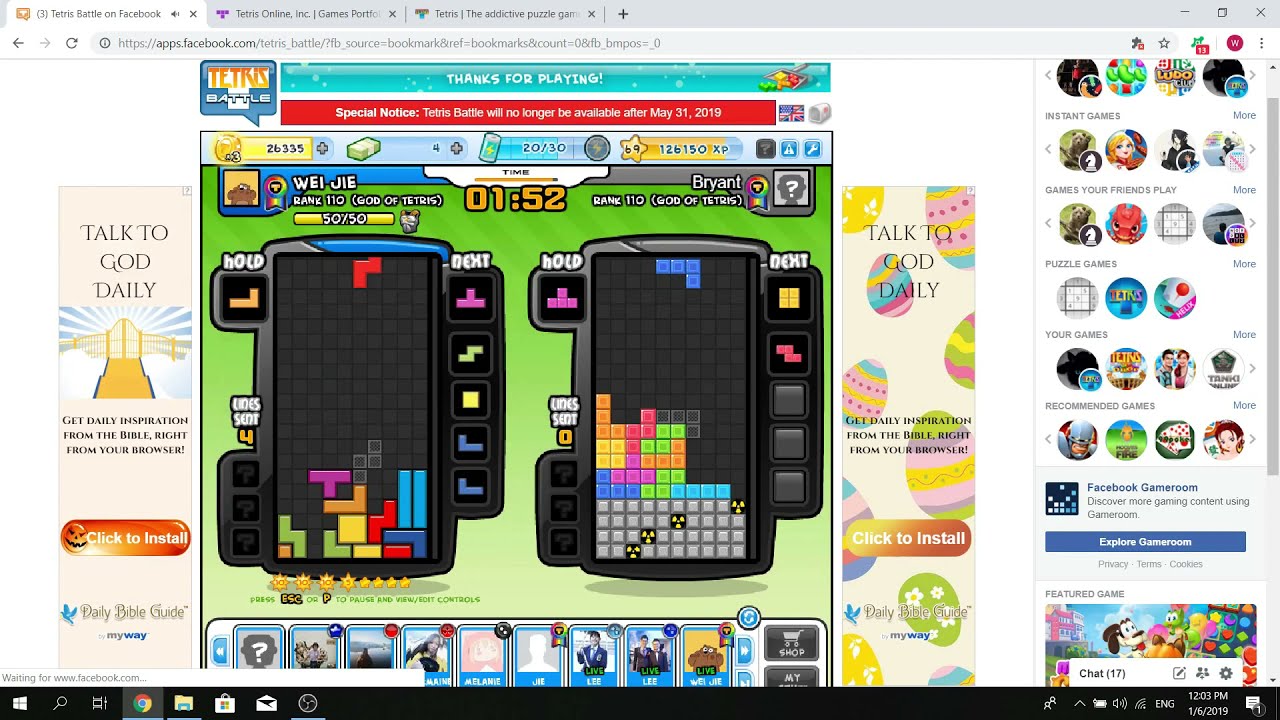 tetris battle facebook