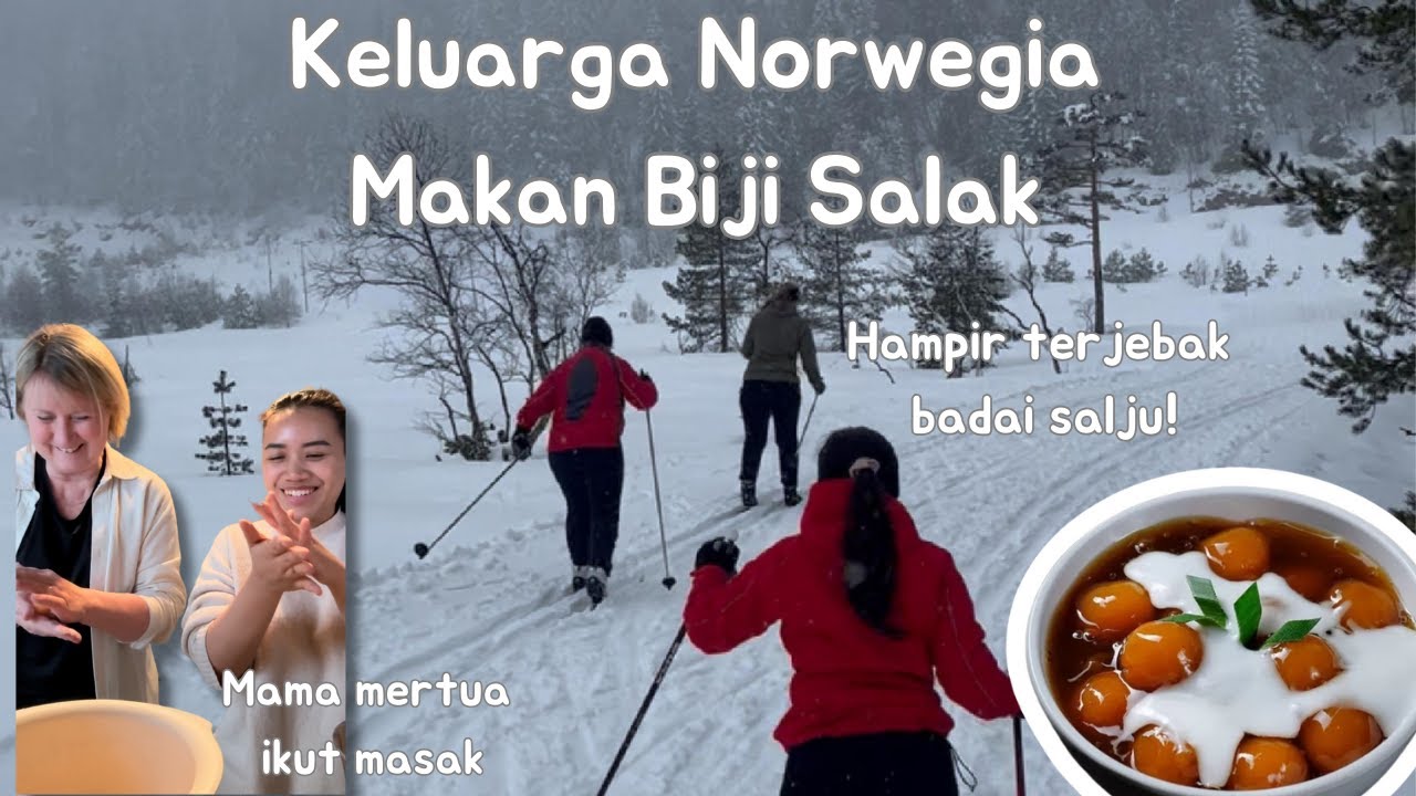 KELUARGA NORWEGIA MAKAN BIJI SALAK DI TENGAH BADAI SALJU #slowliving #slowlife #makananindonesia