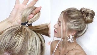 :         ? | HOW TO: QUICK&EASY MESSY BUN FOR LONG HAIR