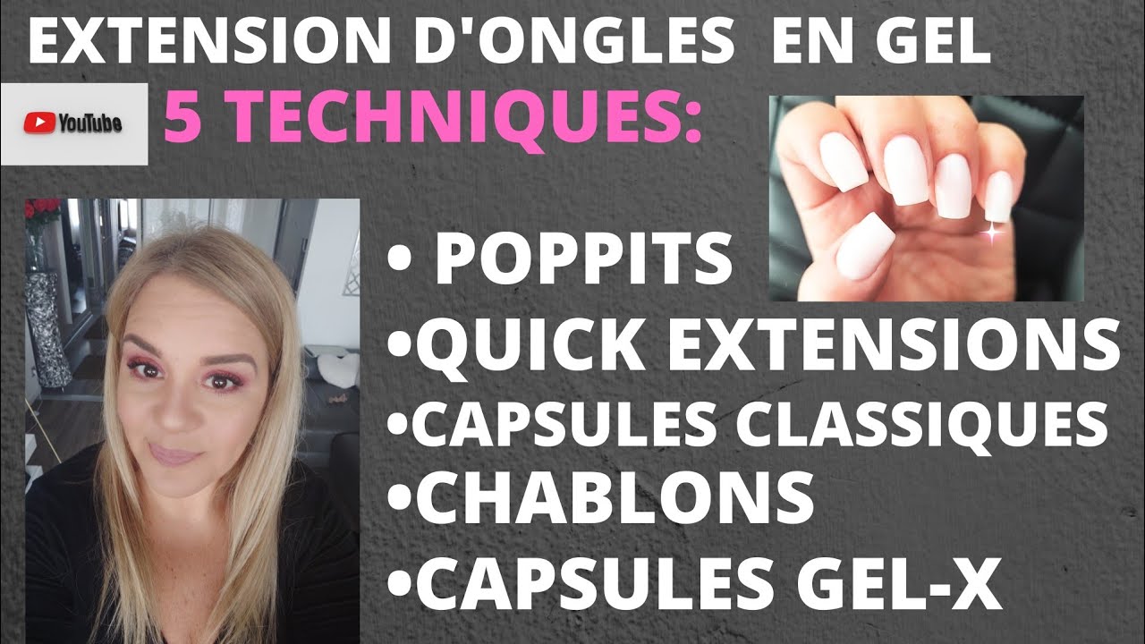 EXTENSION EN GEL , 5 Techniques !💅 YouTube
