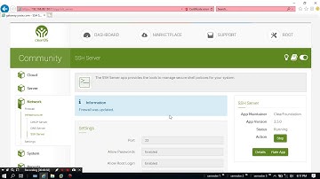 cara setting ssh server pada clear Os