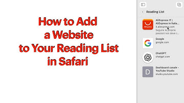 How to Add a Website to Your Reading List in Safari – Quick & Easy Guide