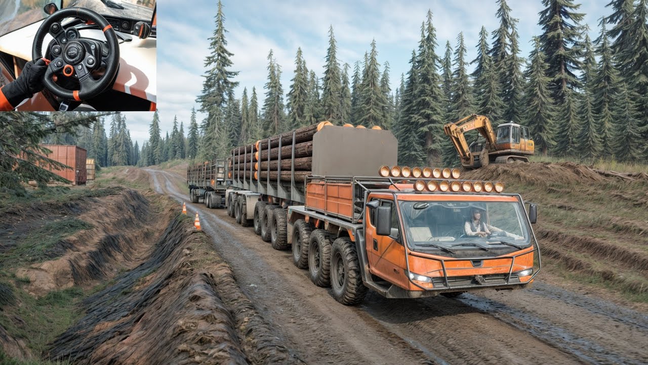 Ultimate Logging With Hercules1600 | SnowRunner | Logitech G29 Gameplay ...