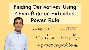 Derivatives | The Chain Rule | The Extended Power Rule