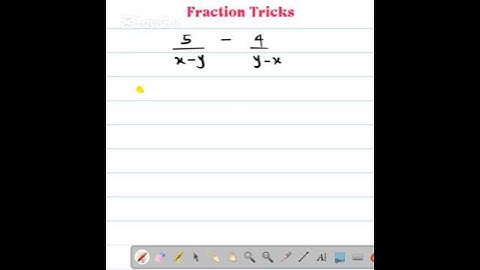 Algebraic Fractions #mathshorts #algebraicfractions