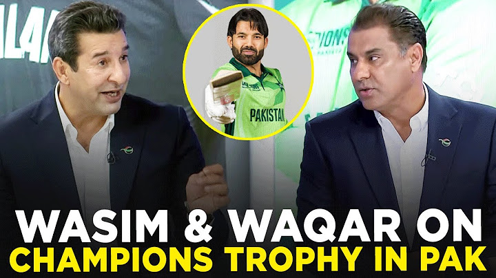 #WasimAkram & #WaqarYounis Share Their Thoughts on the Champions Trophy Happening in Pakistan | ZA1A