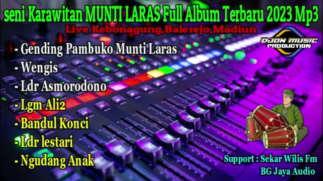 GENDING PAMBUKO,WENGIS,LDR ASMORODONO,LGM ALI2, SENI KARAWITAN MUNTI LARAS TERBARU 2023 - MP3
