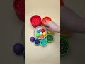 Rainbow Wooden Bowl Towers Full of Falling Beads | Satisfying Video