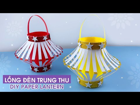 Video Hướng dẫn làm Lồng Đèn bằng giấy màu và chai nhựa đón... - youtube