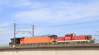 【4K】台湾鉄路管理局 新型電気機関車E500型 甲種輸送 武蔵野南線 府中本町駅付近にて