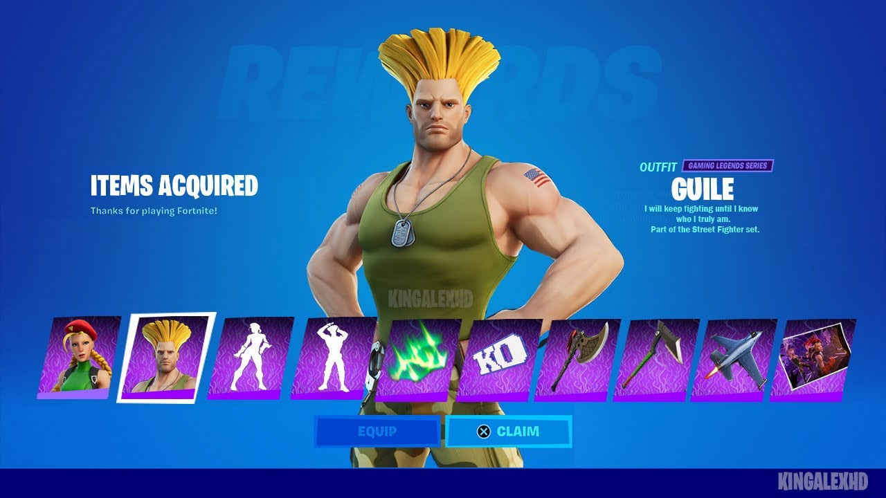 Fortnite vai adicionar novas skins de Cammy e Guile dia 7 de agosto