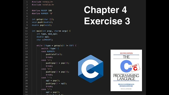 K&R - C Programming Language - 4-3 Solution