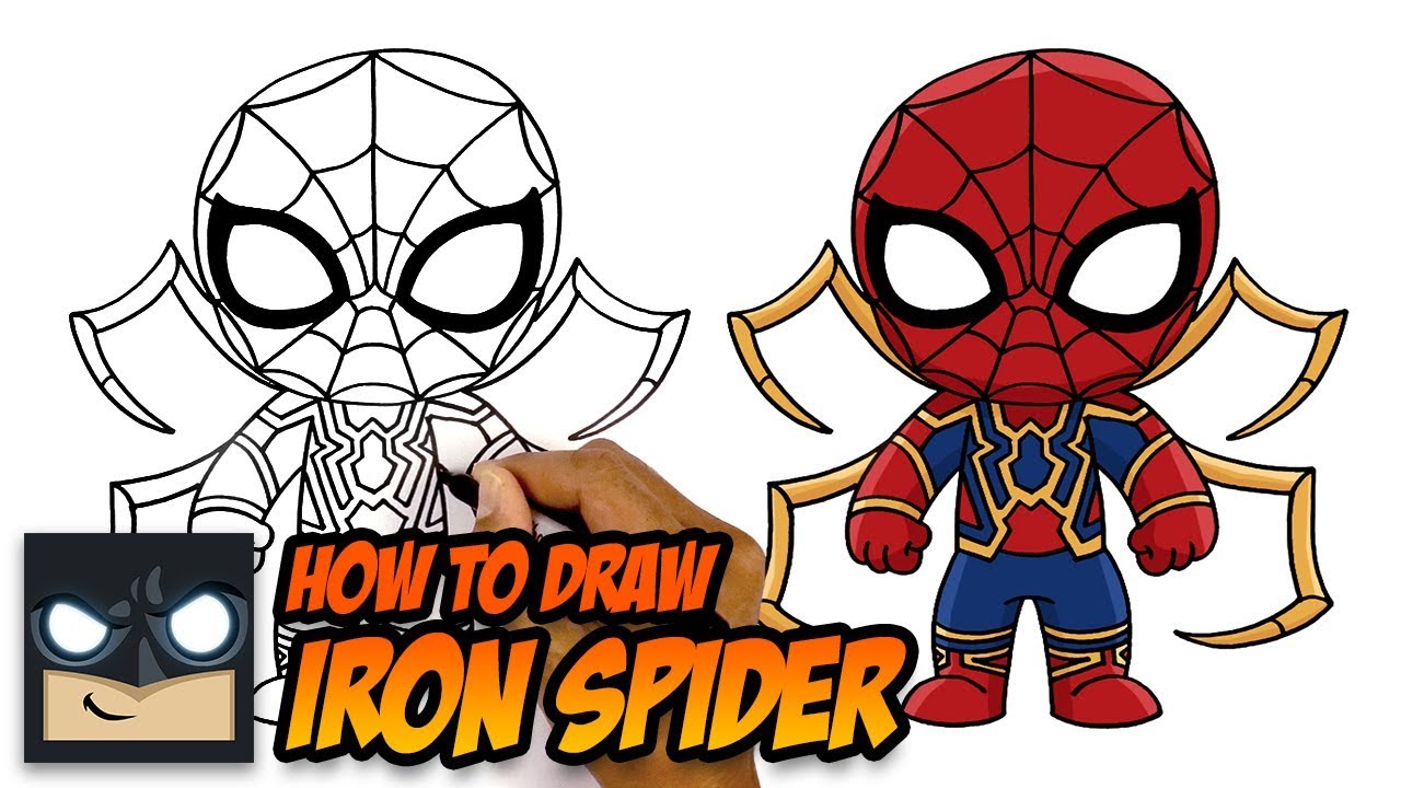 How To Draw Iron Spider - Spiderman Far From Home