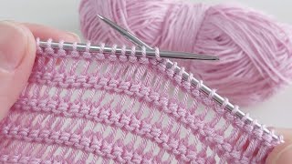 Yazlık Örgülerinizde Kullana Biliceğiniz Iki Şiş Örgü Model Anlatımı Crochet Knitting