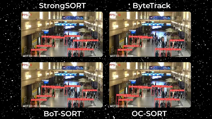 ByteTrack vs BoT-SORT vs StrongSORT vs OC-SORT YOLOv8x Comparision