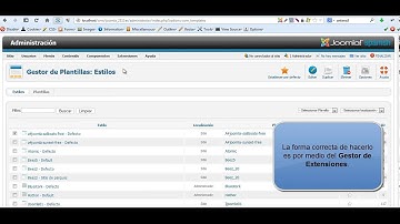Joomla 2.5.11 Eliminar plantilla