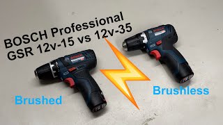 Bosch Professional GSR12v-15 vs Bosch Professional GSR12v-35 quick comparison.