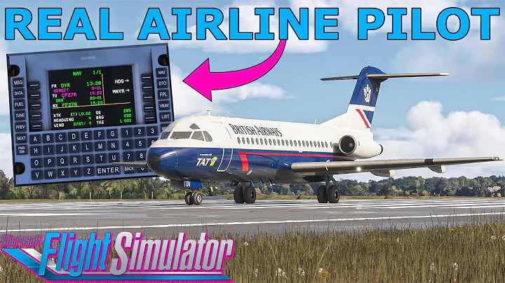 UNS-1 FMS Full Tutorial With a Real Airline Pilot (JustFlight F-28/Bae146)