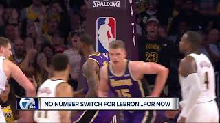 LeBron James won't wear No. 6 with Lakers in 2019-20 because he's too popular screenshot 4