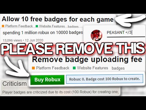 This Roblox Feature Should Not Exist 100 Robux Badge Price Youtube - 100 robux w bonus 100 robux bag roblox